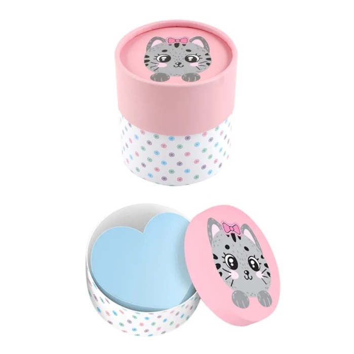 Блок бумажный для записей "100% Cute. Cat" 70x70 мм, 700 листов, офсет 75 г/м², пастельный 