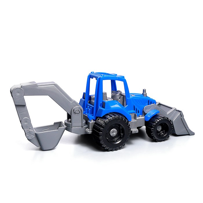 Трактор "Нева" с грейдером и ковшом