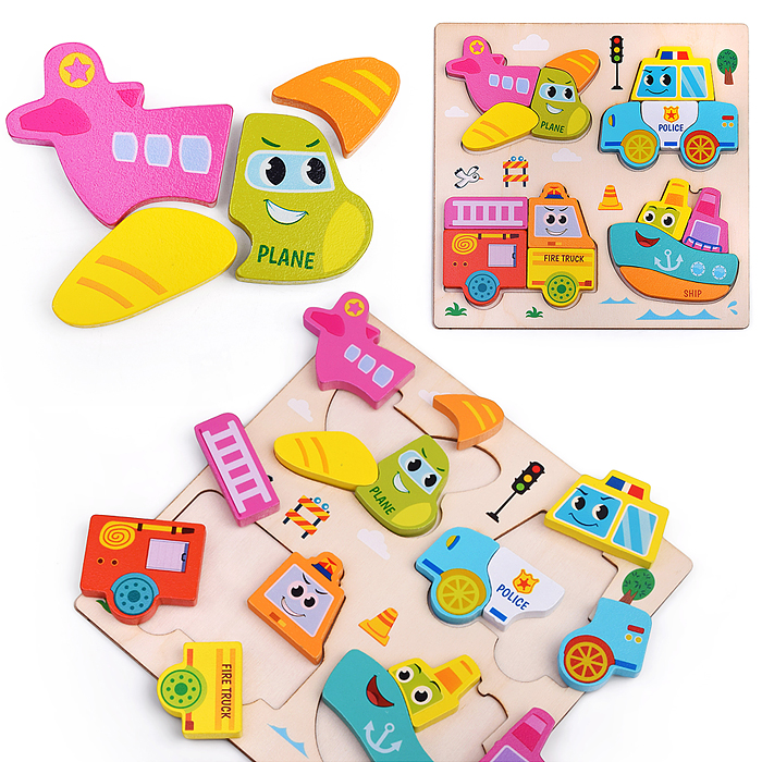 Пазл-вкладыш D2164 "Транспорт"