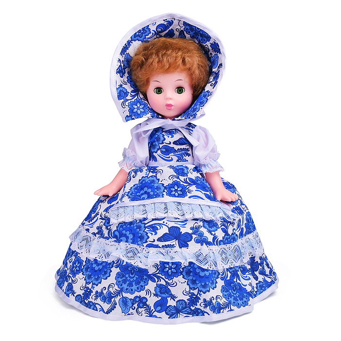 Кукла Чайница Гжель, в пакете