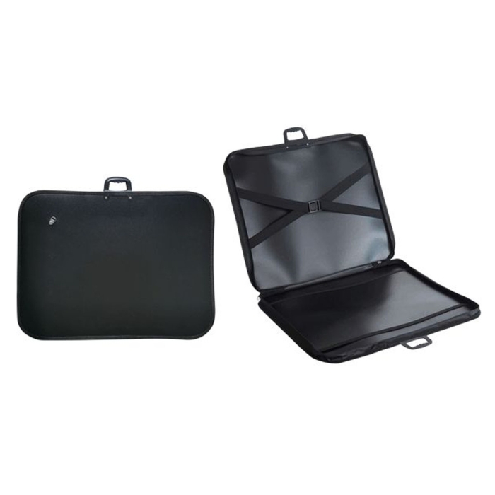 Папка для чертежей и рисунков A2 (60x42,5 см) пластиковая, на молнии с трех сторон, с внут