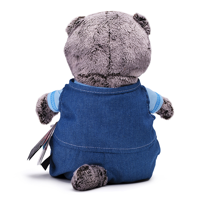 Кот Басик в комбинезоне "Деним"