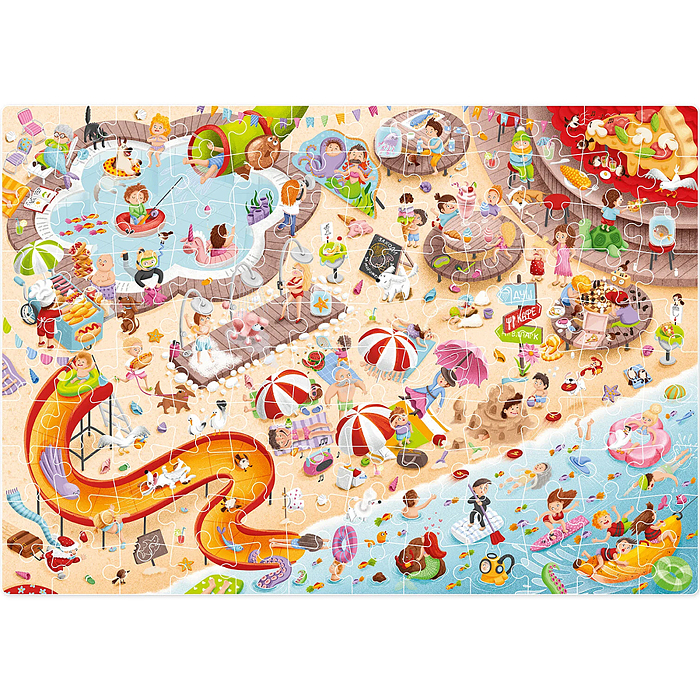 Пазл 120 "Летний курорт" Виммельбух