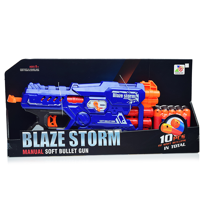 Бластер ZC7097 "Стрельба" с мягкими пулями, в коробке