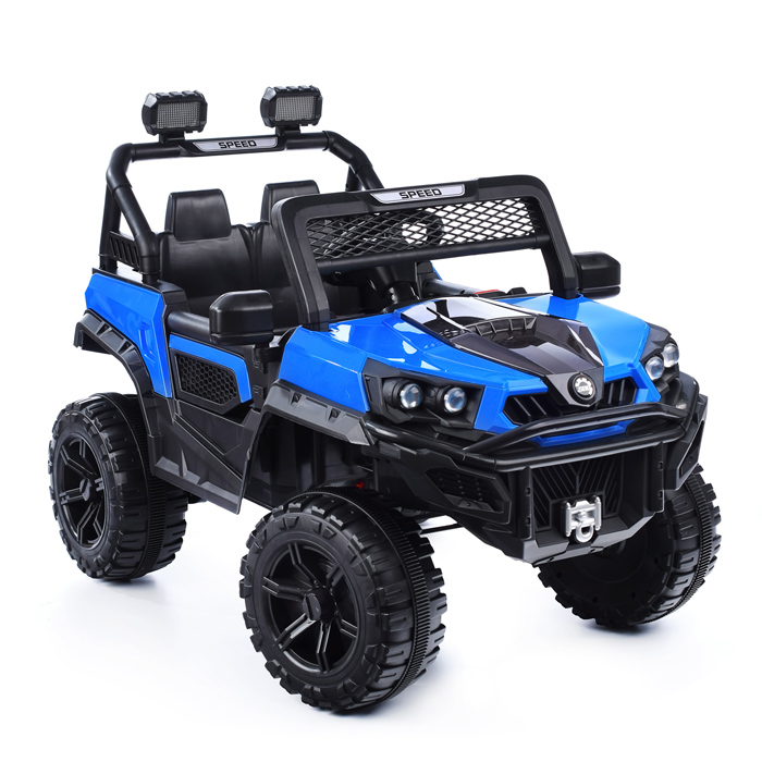 Электромобиль U023408Y "Фиджи" на аккумуляторе, с р/у управлением, 12V4.5 двухприводный (синий)