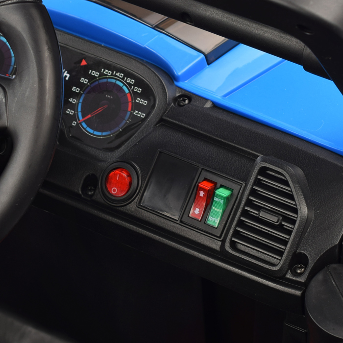 Электромобиль U023408Y "Фиджи" на аккумуляторе, с р/у управлением, 12V4.5 двухприводный (синий)