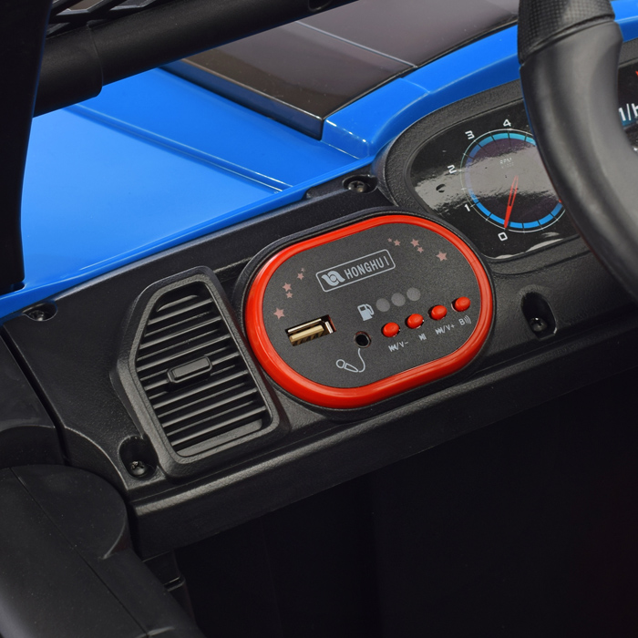 Электромобиль U023408Y "Фиджи" на аккумуляторе, с р/у управлением, 12V4.5 двухприводный (синий)