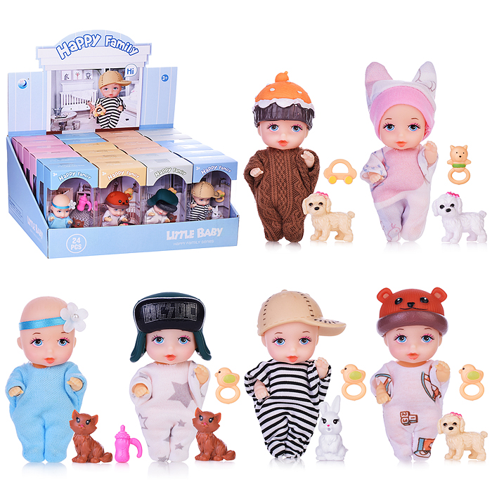 Пупс A799 "Сашенька" с аксессурами, в коробке