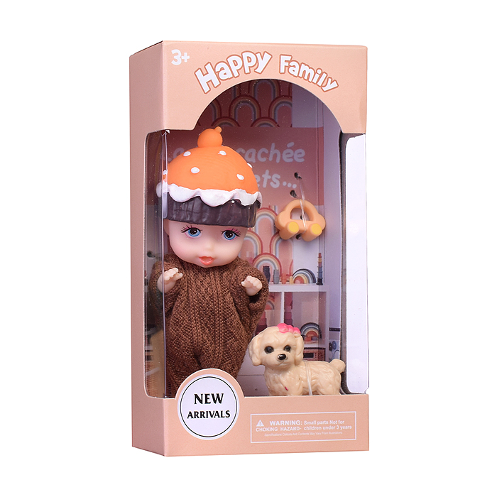 Пупс A799 "Сашенька" с аксессурами, в коробке