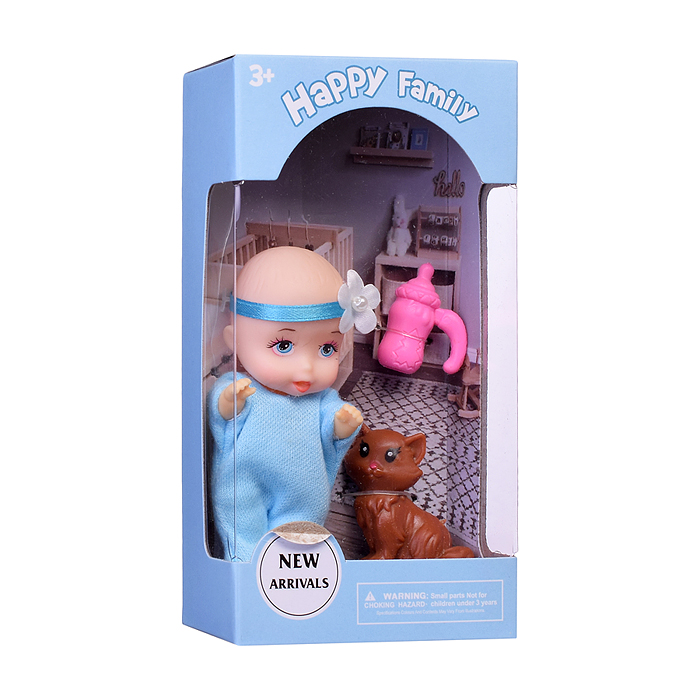 Пупс A799 "Сашенька" с аксессурами, в коробке