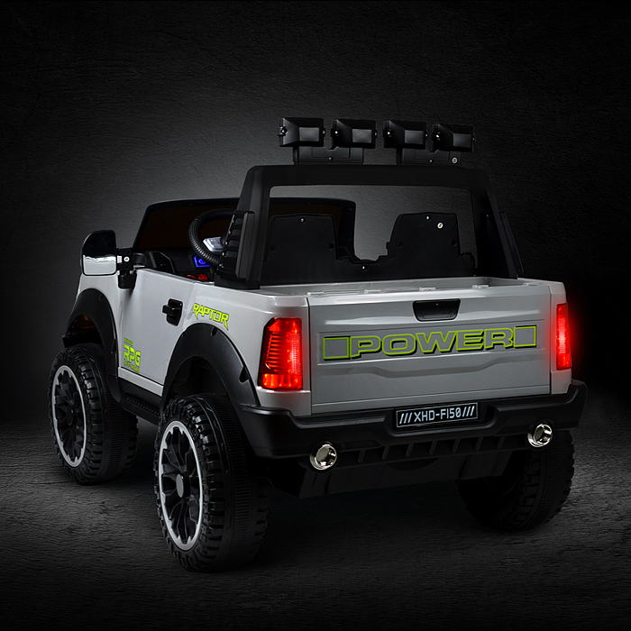 Электромобиль U023438Y "Мощность скорости" на аккумуляторе, с р/у управлением, в коробке (серый)