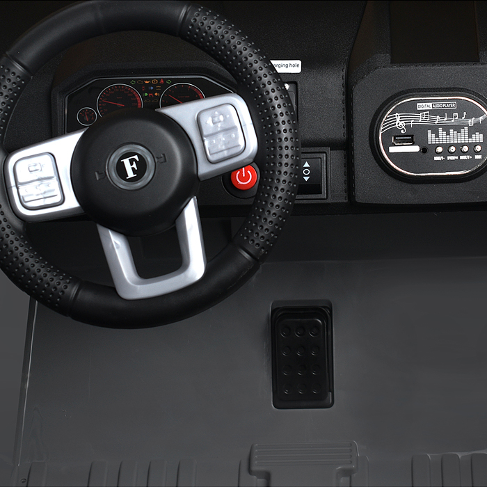 Электромобиль U023438Y "Мощность скорости" на аккумуляторе, с р/у управлением, в коробке (серый)