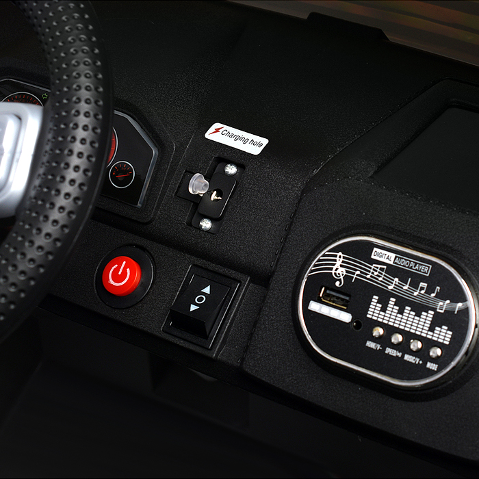 Электромобиль U023438Y "Мощность скорости" на аккумуляторе, с р/у управлением, в коробке (серый)