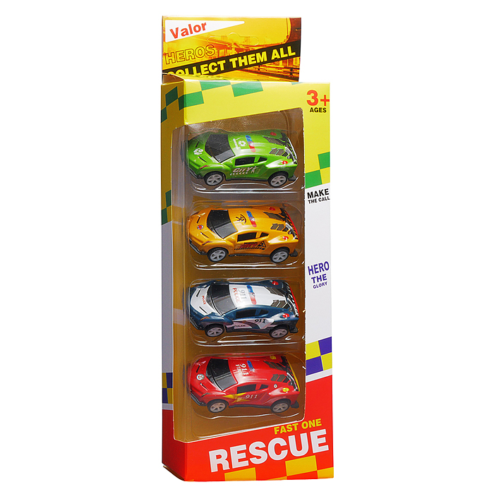 Набор машин 890-86B "Автогонка" в коробке