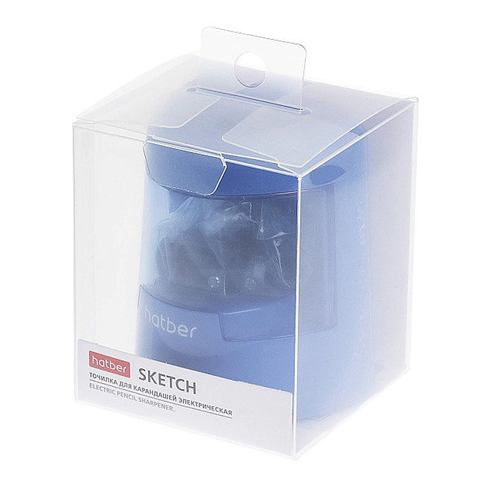 Точилка "Sketch" электрическая с регулировкой остроты заточки с запасным лезвием.