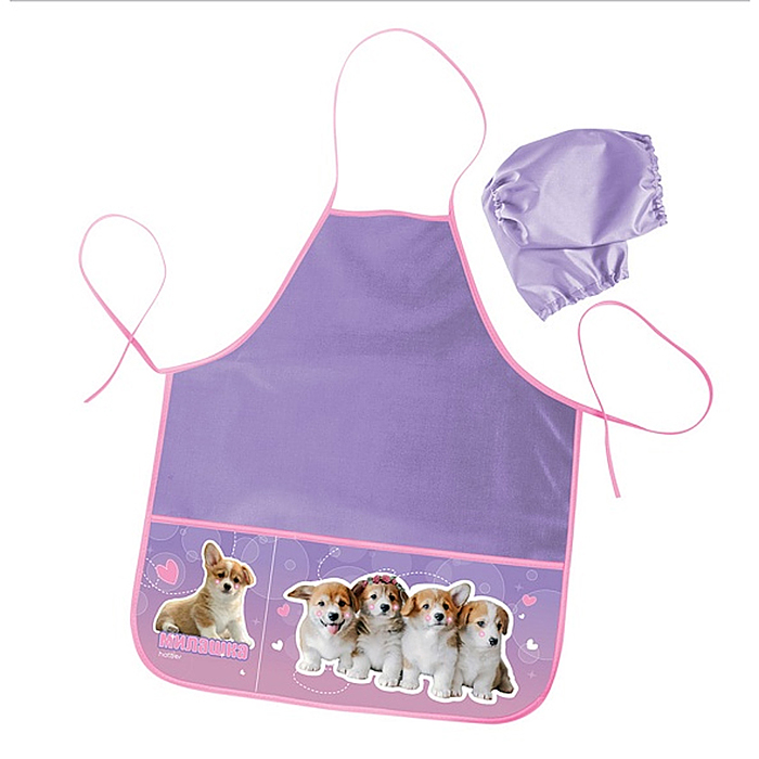Фартук MINI с двумя карманами 49х39см "Озорные собачки" в индивидуальной упаковке