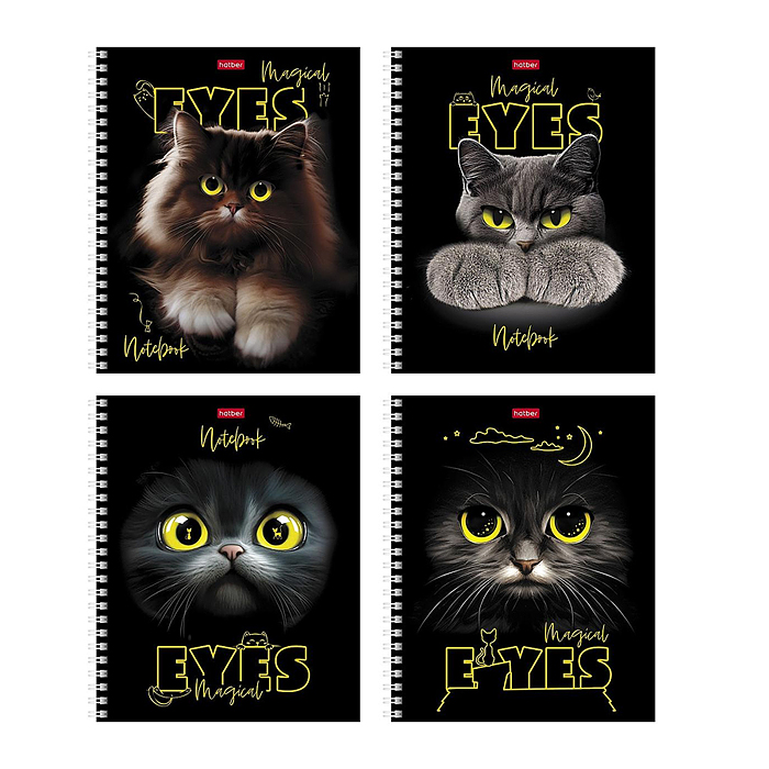 Тетрадь 48л. клетка "Волшебные глаза" А5 на скобе