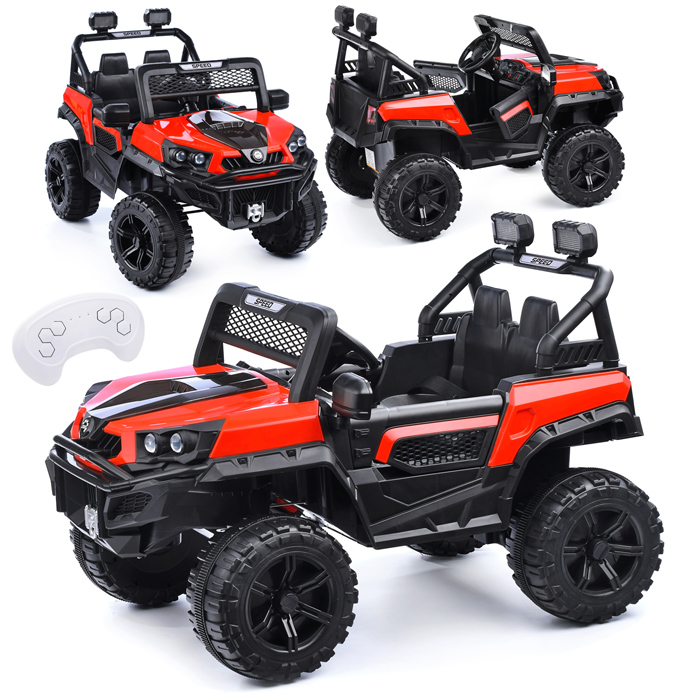 Электромобиль U023408Y "Фиджи" на аккумуляторе, с р/у управлением, 12V4.5 двухприводный (красный)