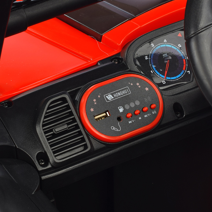 Электромобиль U023408Y "Фиджи" на аккумуляторе, с р/у управлением, 12V4.5 двухприводный (красный)