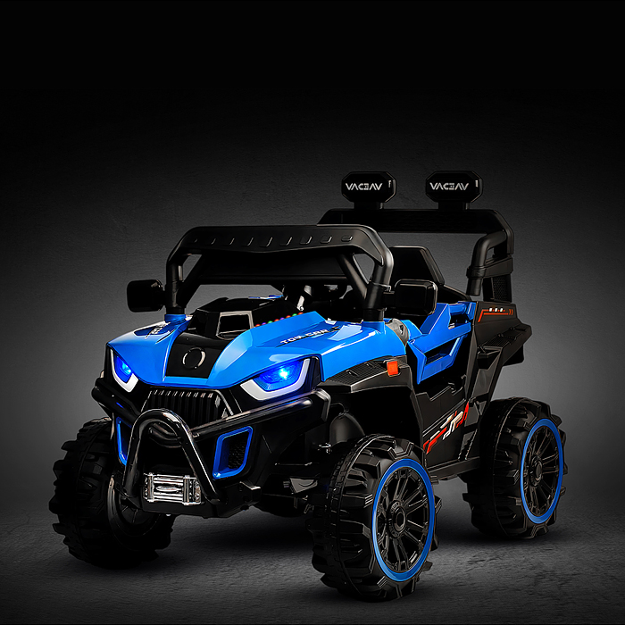Электромобиль U014087Y "Багги" с р/у управлением, четырехколесный (синий)