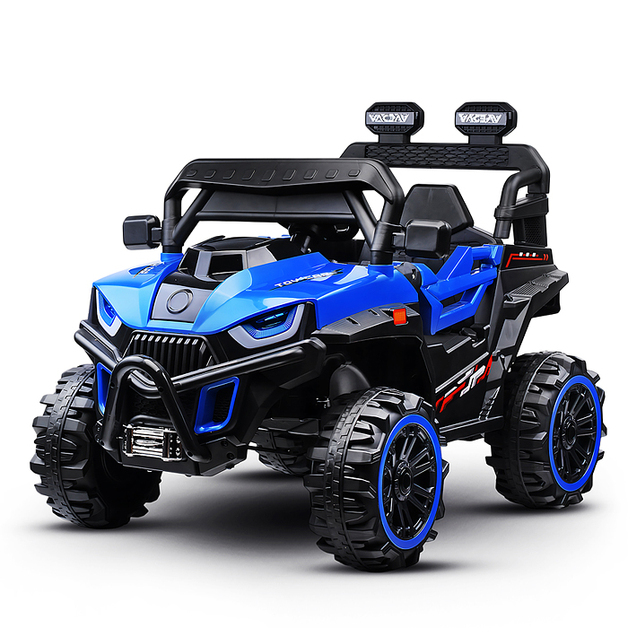 Электромобиль U014087Y "Багги" с р/у управлением, четырехколесный (синий)