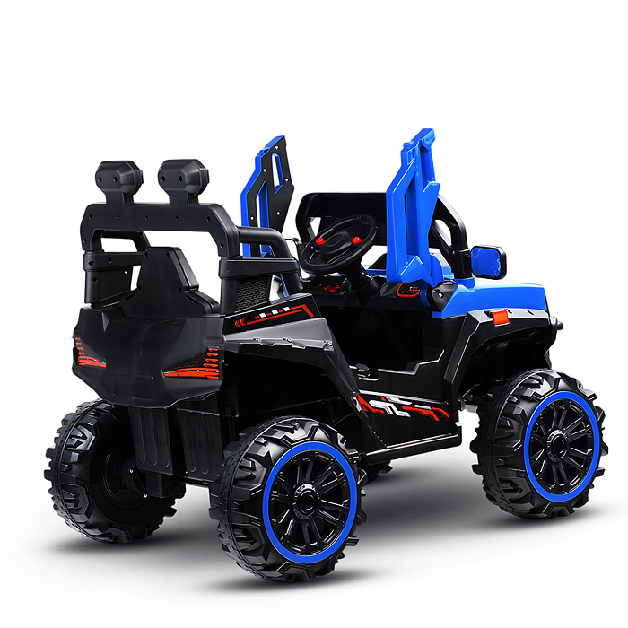 Электромобиль U014087Y "Багги" с р/у управлением, четырехколесный (синий)
