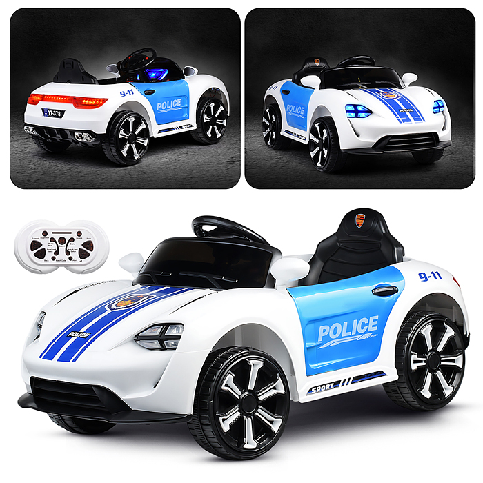 Электромобиль U014090Y "Полиция" на аккумуляторе, в коробке