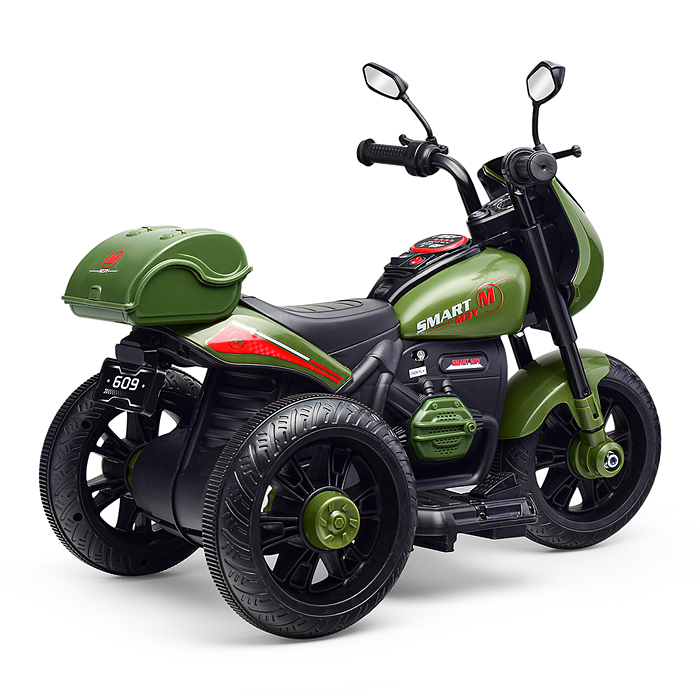 Мотоцикл U014097Y трехколесный (зеленый)