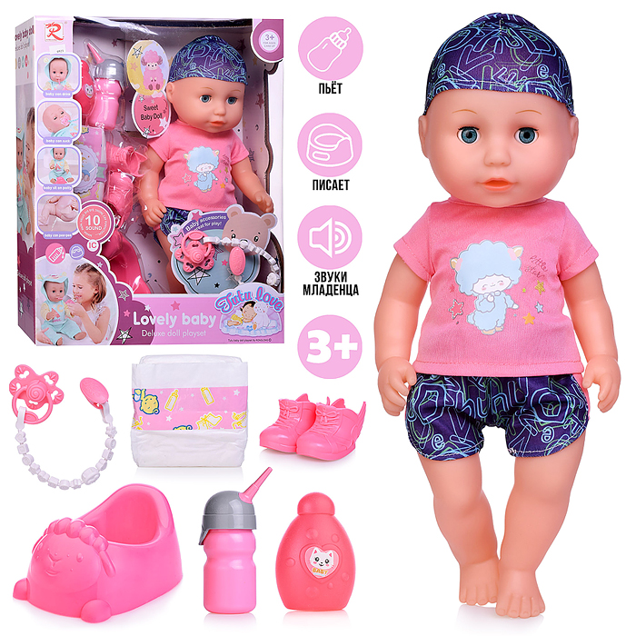 Пупс 6923 "Вика" с аксессуарами, в коробке