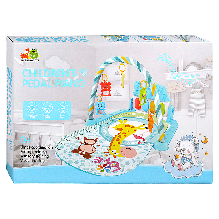 Коврик развивающий 518A-38 "Праздник у зверят" в коробке