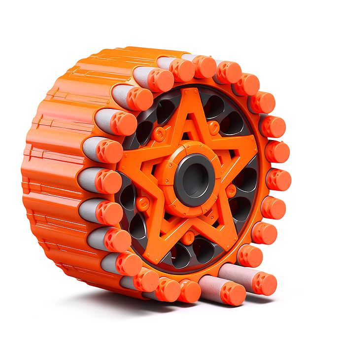 Бластер BH153 "Кибер-Вспышка" с полимерными пулями, в коробке