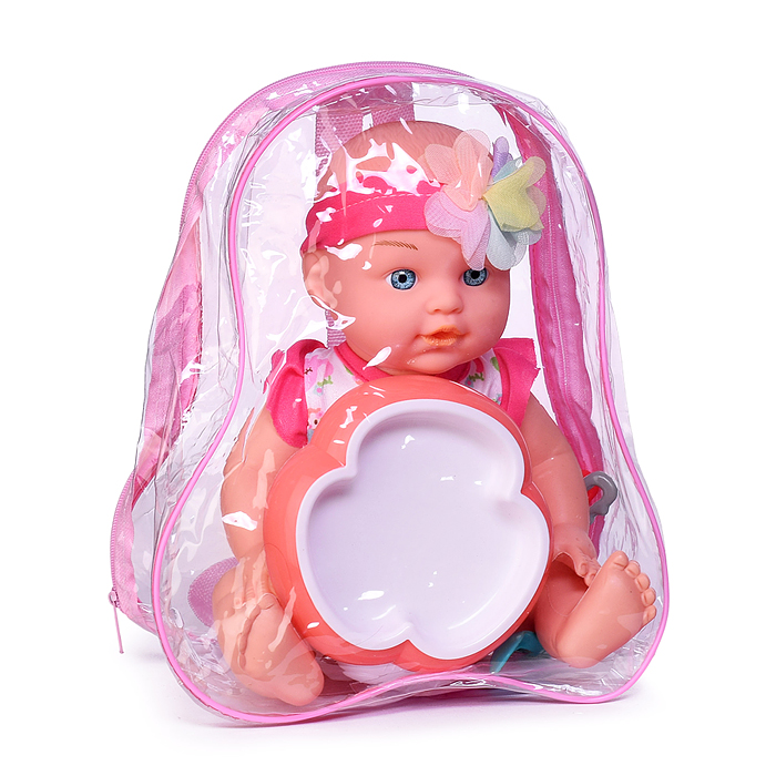 Пупс ZL9916-A4 "Алисия" с аксессуарами, в рюкзаке