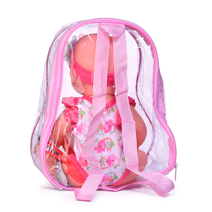 Пупс ZL9916-A4 "Алисия" с аксессуарами, в рюкзаке