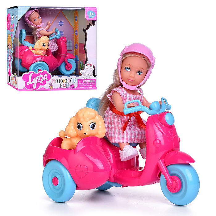 Кукла 4608 "Леди байк" с аксессуарами,в коробке