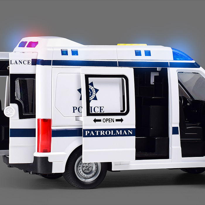 Машина WY1152B "Полиция" 1:10 (свет,звук) в коробке