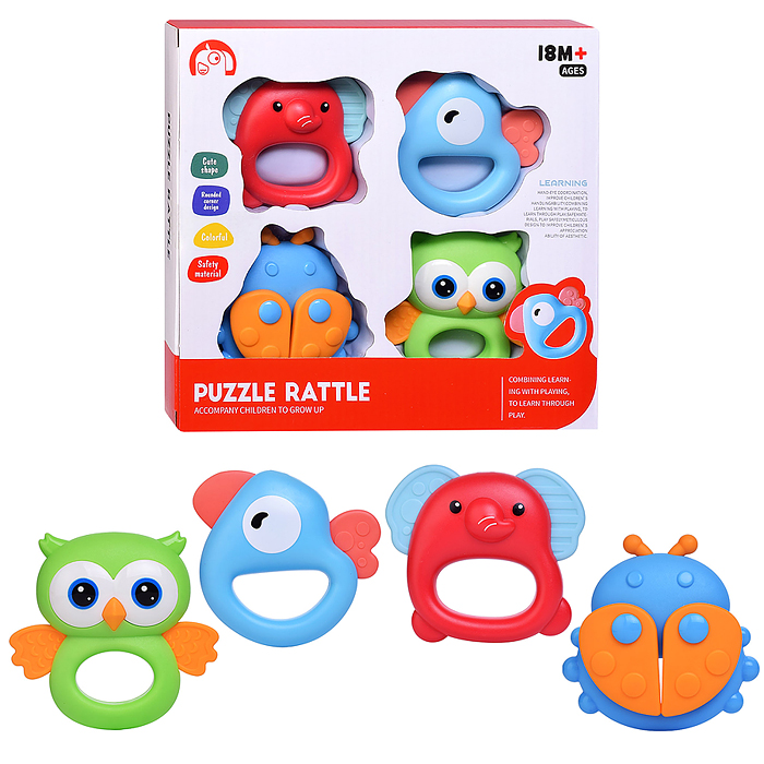 Набор погремушек 1688-92 "Звуки счастья" в коробке