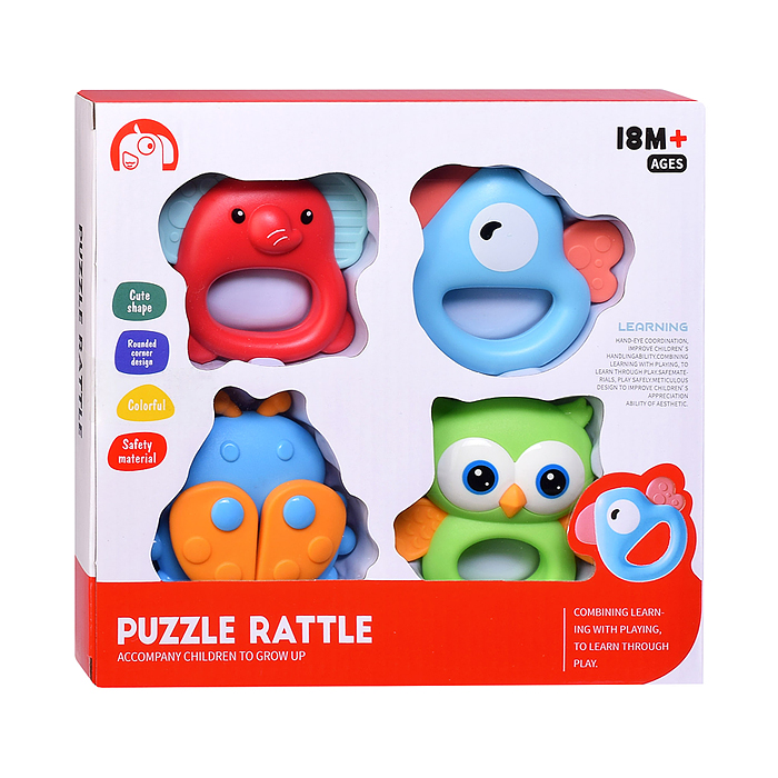 Набор погремушек 1688-92 "Звуки счастья" в коробке