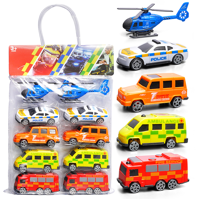 Набор машин 890-69A "Автопарк служебных машин" в пакете