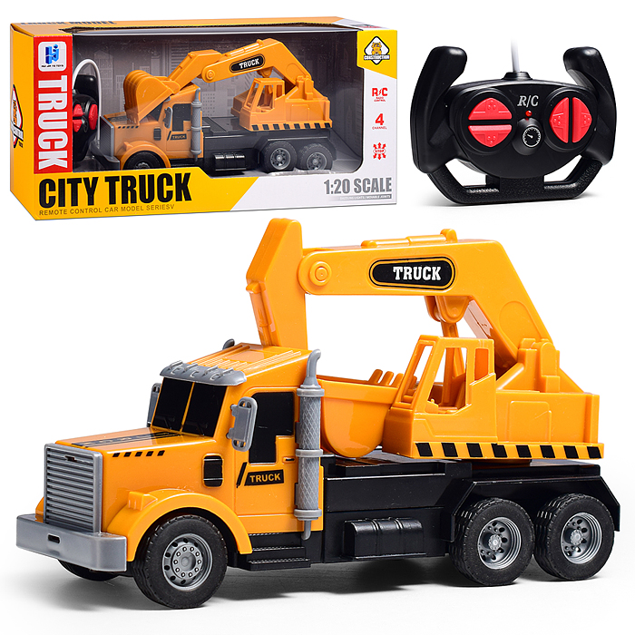 Машина 998-76Y "Экскаватор" р/у, 27 MHz, в коробке