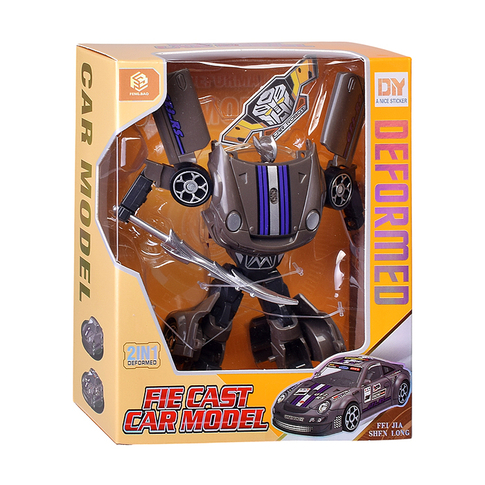 Робот FB203-B "Гонщик" трансформирующийся в гоночный автомобиль, в коробке