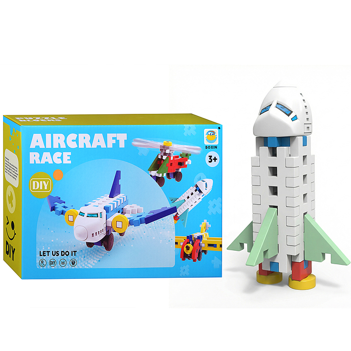 Конструктор BX2627 "Самолёт-ракета" (14 дет.) 