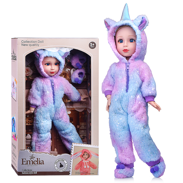 Кукла QJ195A "Сара" в костюме единорога, в коробке