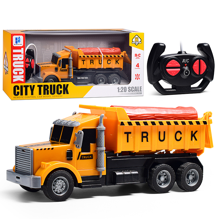 Машина 998-81Y "Лесовоз" р/у, 27 MHz, в коробке