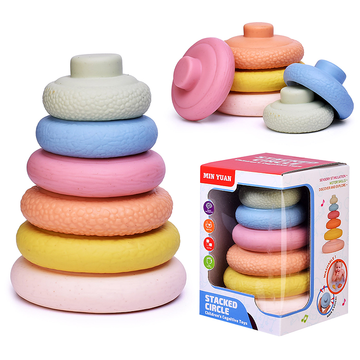 Пирамидка 777-24 "Учимся порядку" в коробке