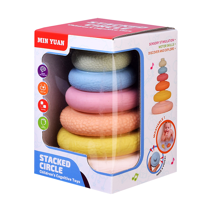 Пирамидка 777-24 "Учимся порядку" в коробке