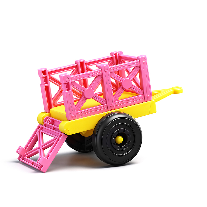 Трактор 568-B "Ферма" с фруктами и овощами, в коробке