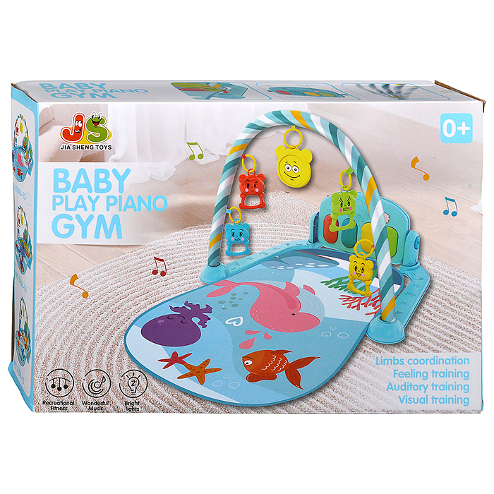 Коврик развивающий 518B-14 "Весёлый зайчик" в коробке