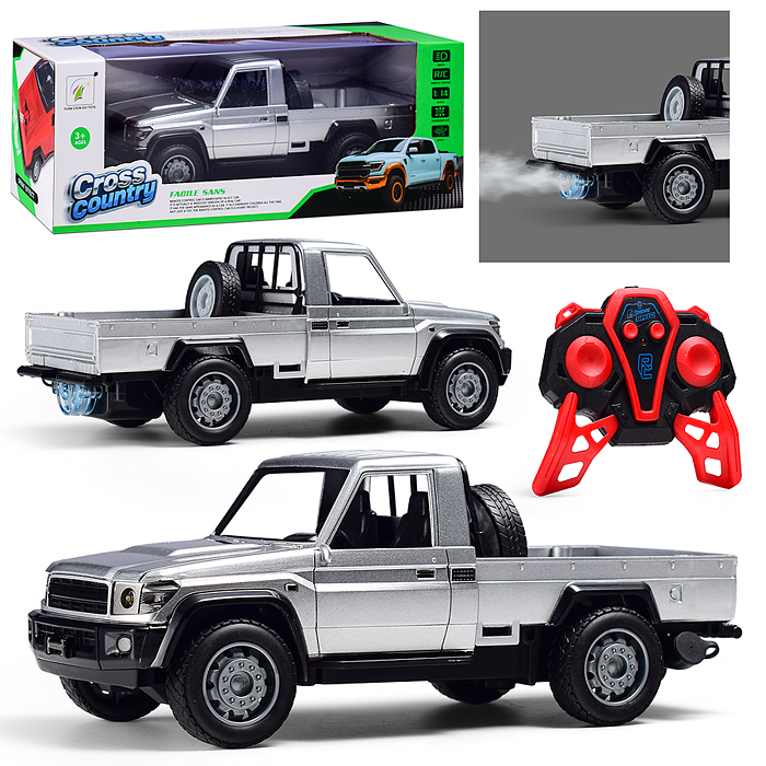 Машина 8911A-4 "Пикап" р/у, с дымом, 27 MHz, в коробке