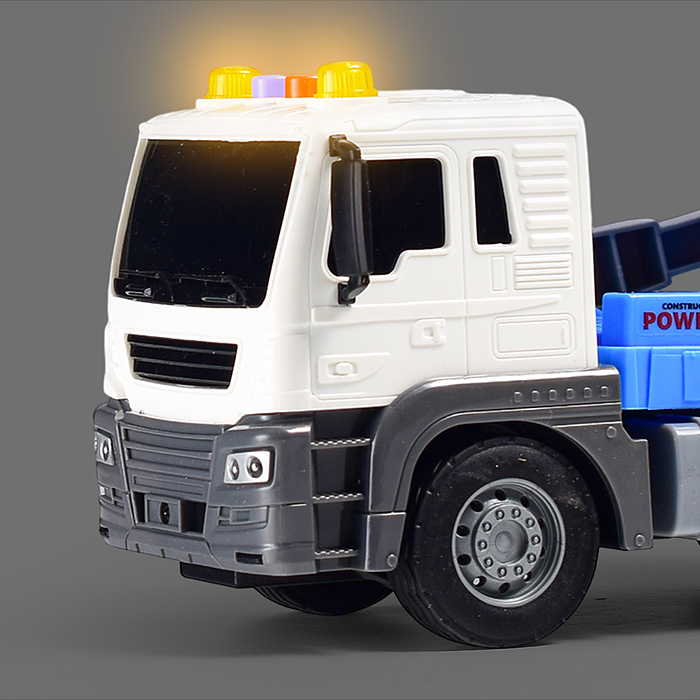 Машина JS104A "СтройМощь" 1:16 (свет, звук) в коробке (цвет синий)