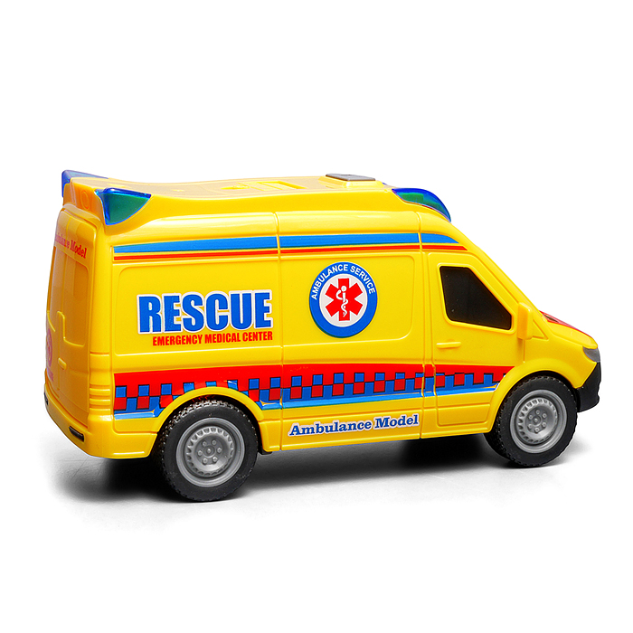 Машина JS201P "Спасательная служба" 1:20 (свет, звук) в коробке (в ассортименте)